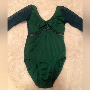 Small Adult Forest Green Eleve Leotard